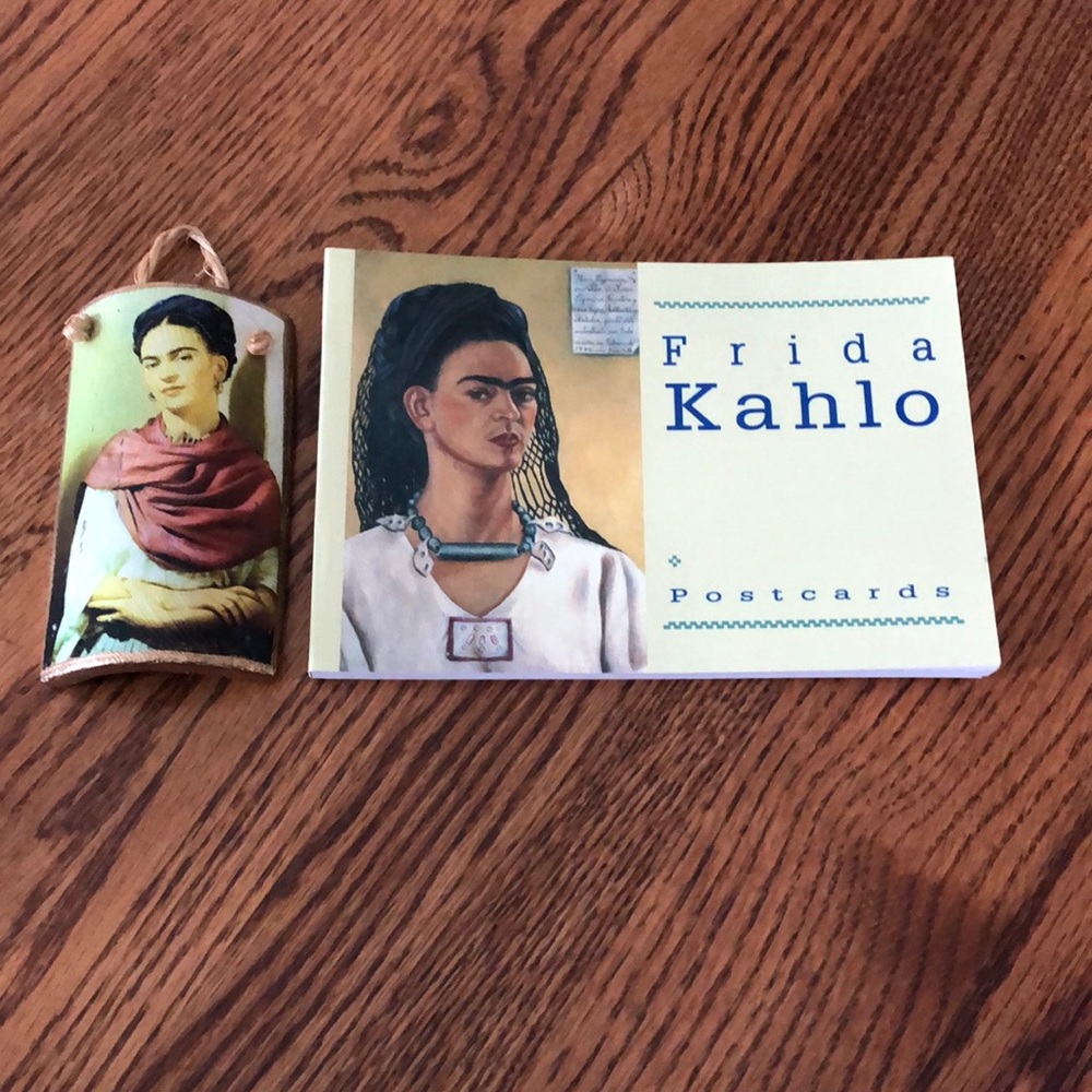 Frida Kahlo postcard book and ornament